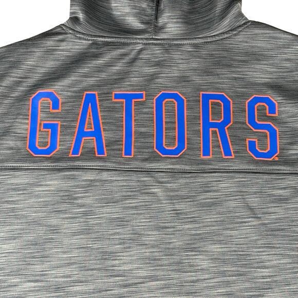 Florida Gators UF‎ Sweatshirt Hoodie Pullover Logo Gray Pockets Men's Large - Picture 4 of 9